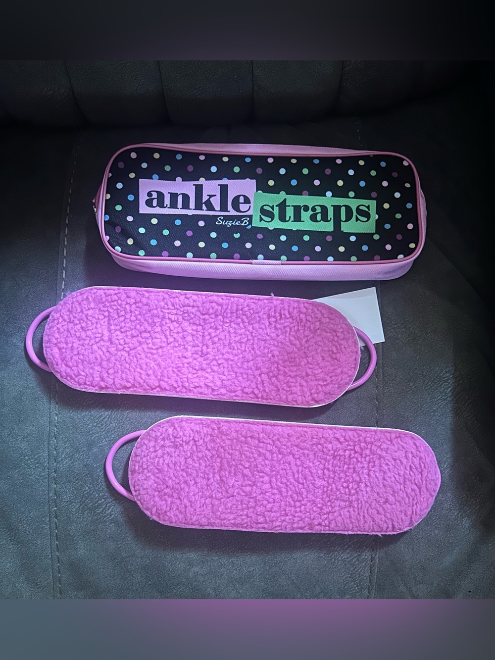 SuzieB Cable Machine Ankle Straps | Gym Glute Kickback Cuffs